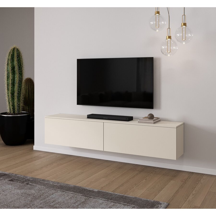 Levana Turin Magnolia 200 cm TV Wandmeubel Levana Turin Magnolia 200 cm TV Wandmeubel