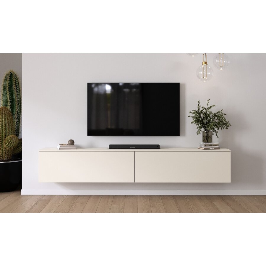 Levana Turin Magnolia 240 cm TV Wandmeubel