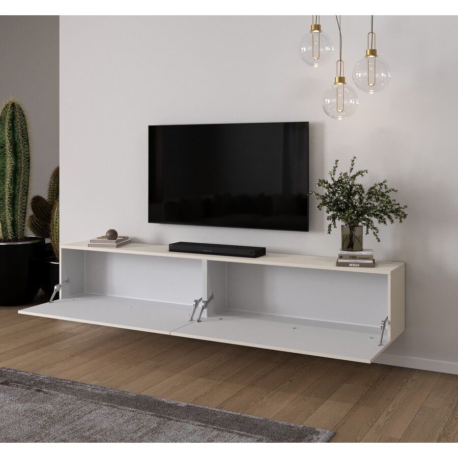 Levana Turin Magnolia 240 cm TV Wandmeubel
