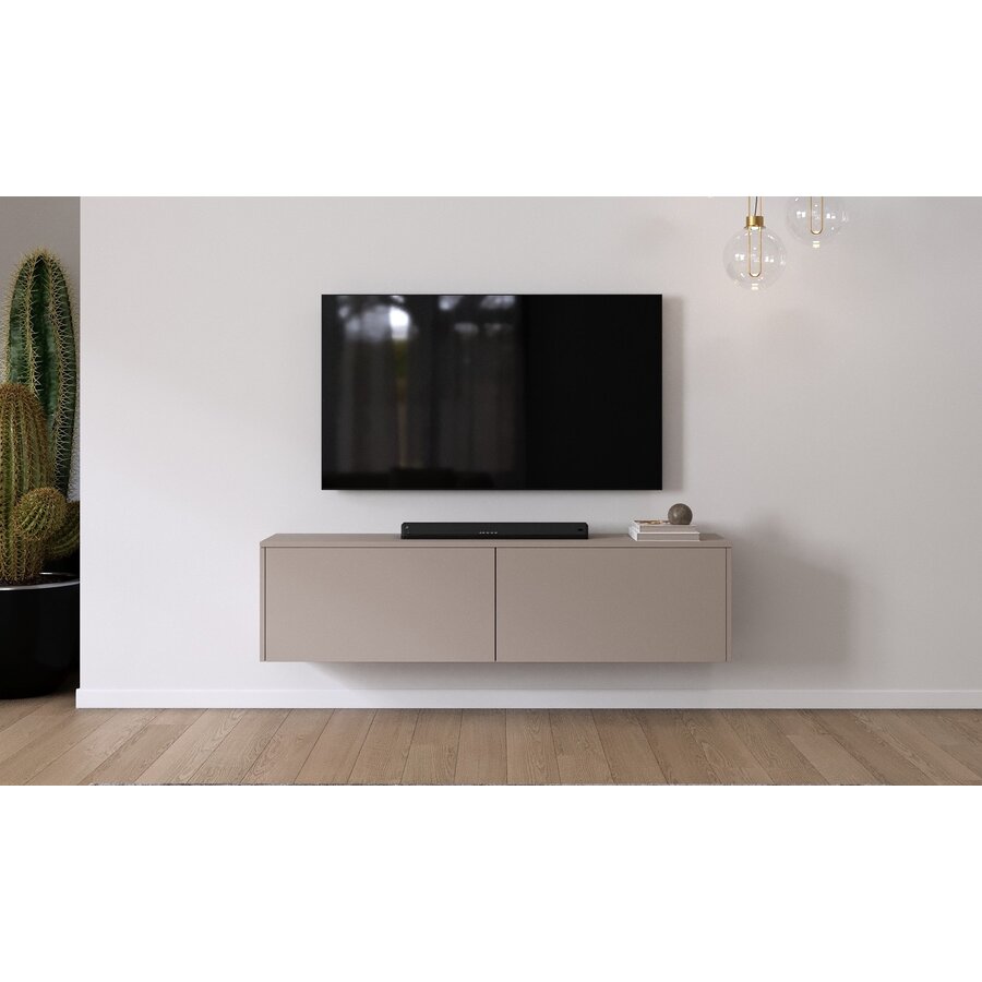 Levana Turin Taupe 163 cm TV Wandmeubel Levana Turin Taupe 163 cm TV Wandmeubel