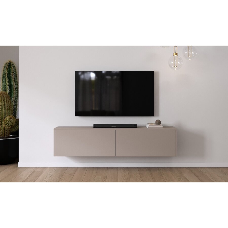 Levana Turin Taupe 183 cm TV Wandmeubel Levana Turin Taupe 183 cm TV Wandmeubel