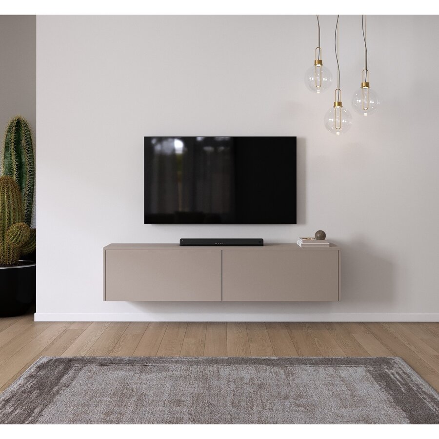 Levana Turin Taupe 183 cm TV Wandmeubel Levana Turin Taupe 183 cm TV Wandmeubel