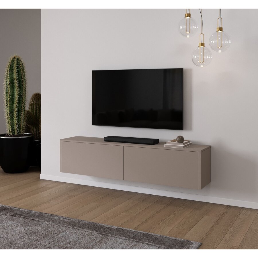 Levana Turin Taupe 183 cm TV Wandmeubel Levana Turin Taupe 183 cm TV Wandmeubel