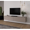 Levana Turin Taupe 243 cm TV Wandmeubel Levana Turin Taupe 243 cm TV Wandmeubel