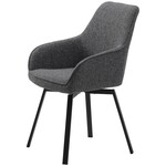 Hygge Interiors Alma Draaistoel Donkergrijs Bouclé