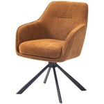 Hygge Interiors Avola Draaistoel Roest / Zwart Hygge Interiors Avola Draaistoel Roest / Zwart