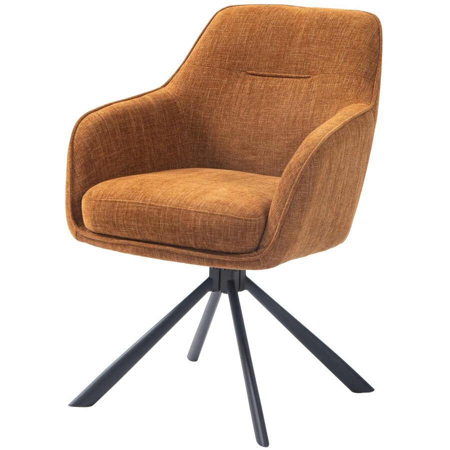 Avola Draaistoel Roest / Zwart Avola Draaistoel Roest / Zwart