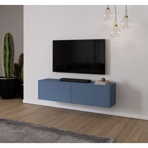 Artego Design Levana Turin Rookblauw 163 cm TV Wandmeubel Artego Design Levana Turin Rookblauw 163 cm TV Wandmeubel