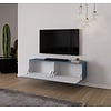 Levana Turin Rookblauw 163 cm TV Wandmeubel