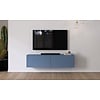Levana Turin Rookblauw 163 cm TV Wandmeubel