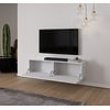 Levana Hoogglans Wit 160 cm TV Wandmeubel