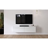 Levana Hoogglans Wit 160 cm TV Wandmeubel