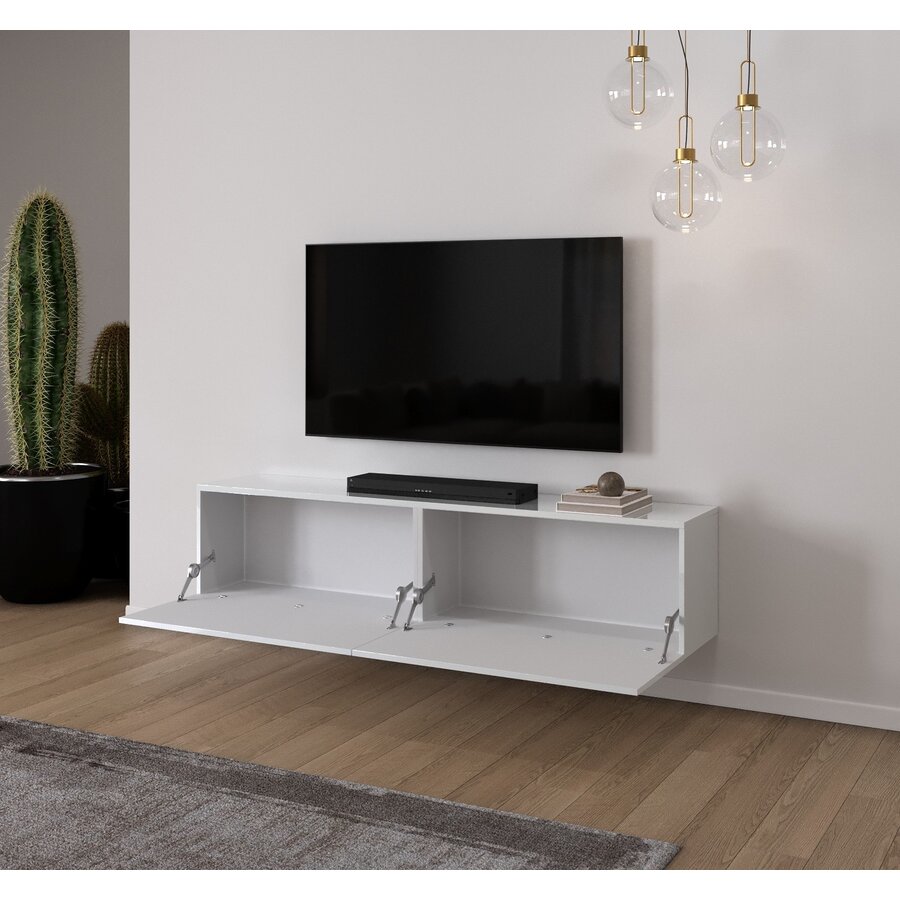 Levana Hoogglans Wit 180 cm TV Wandmeubel