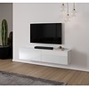 Levana Hoogglans Wit 180 cm TV Wandmeubel