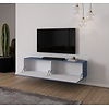 Levana Turin Rookblauw 183 cm TV Wandmeubel