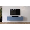 Levana Turin Rookblauw 183 cm TV Wandmeubel