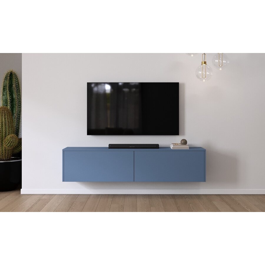 Levana Turin Rookblauw 183 cm TV Wandmeubel