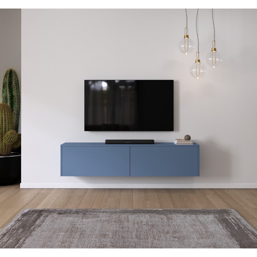 Levana Turin Rookblauw 183 cm TV Wandmeubel