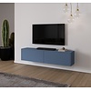 Levana Turin Rookblauw 183 cm TV Wandmeubel