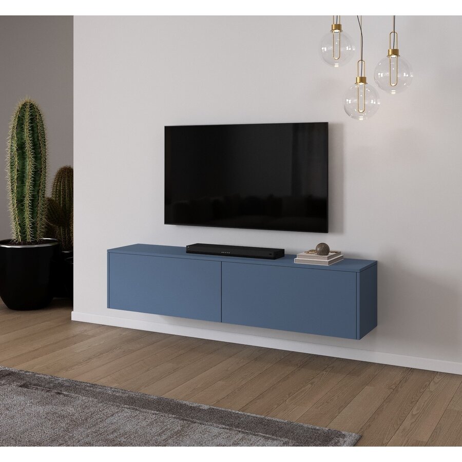 Levana Turin Rookblauw 183 cm TV Wandmeubel