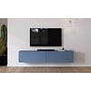Levana Turin Rookblauw 203 cm TV Wandmeubel Levana Turin Rookblauw 203 cm TV Wandmeubel