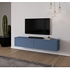 Levana Turin Rookblauw 203 cm TV Wandmeubel Levana Turin Rookblauw 203 cm TV Wandmeubel