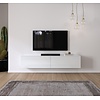 Levana Hoogglans Wit 200 cm TV Wandmeubel