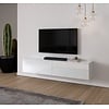 Levana Hoogglans Wit 200 cm TV Wandmeubel