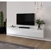Levana Hoogglans Wit 240 cm TV Wandmeubel