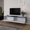 Levana Turin Rookblauw 243 cm TV Wandmeubel Levana Turin Rookblauw 243 cm TV Wandmeubel