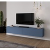 Levana Turin Rookblauw 243 cm TV Wandmeubel Levana Turin Rookblauw 243 cm TV Wandmeubel