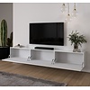 Levana Hoogglans Wit 300 cm TV Wandmeubel Levana Hoogglans Wit 300 cm TV Wandmeubel