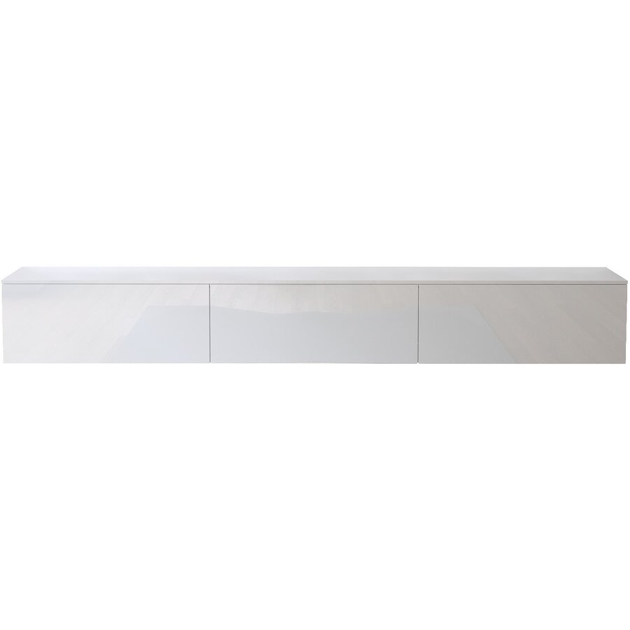 Levana Hoogglans Wit 300 cm TV Wandmeubel Levana Hoogglans Wit 300 cm TV Wandmeubel