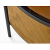 Hassel Ronde Salontafel Amber Glas/Eiken Hassel Ronde Salontafel Amber Glas/Eiken