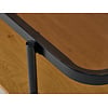 Hassel Rechthoekige Salontafel Amber Glas/Eiken Hassel Rechthoekige Salontafel Amber Glas/Eiken