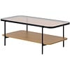 Hassel Rechthoekige Salontafel Amber Glas/Eiken Hassel Rechthoekige Salontafel Amber Glas/Eiken