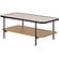 Hassel Rechthoekige Salontafel Amber Glas/Eiken Hassel Rechthoekige Salontafel Amber Glas/Eiken