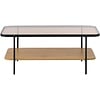 Hassel Rechthoekige Salontafel Amber Glas/Eiken Hassel Rechthoekige Salontafel Amber Glas/Eiken