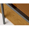 Hassel Rechthoekige Salontafel Amber Glas/Eiken Hassel Rechthoekige Salontafel Amber Glas/Eiken