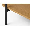 Hassel Rechthoekige Salontafel Amber Glas/Eiken Hassel Rechthoekige Salontafel Amber Glas/Eiken