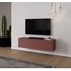 Levana Pastell Oxydrood TV Wandmeubel 163 cm