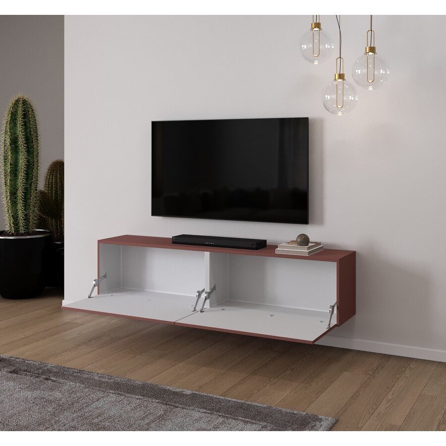 Levana Pastell Oxydrood TV Wandmeubel 183 cm