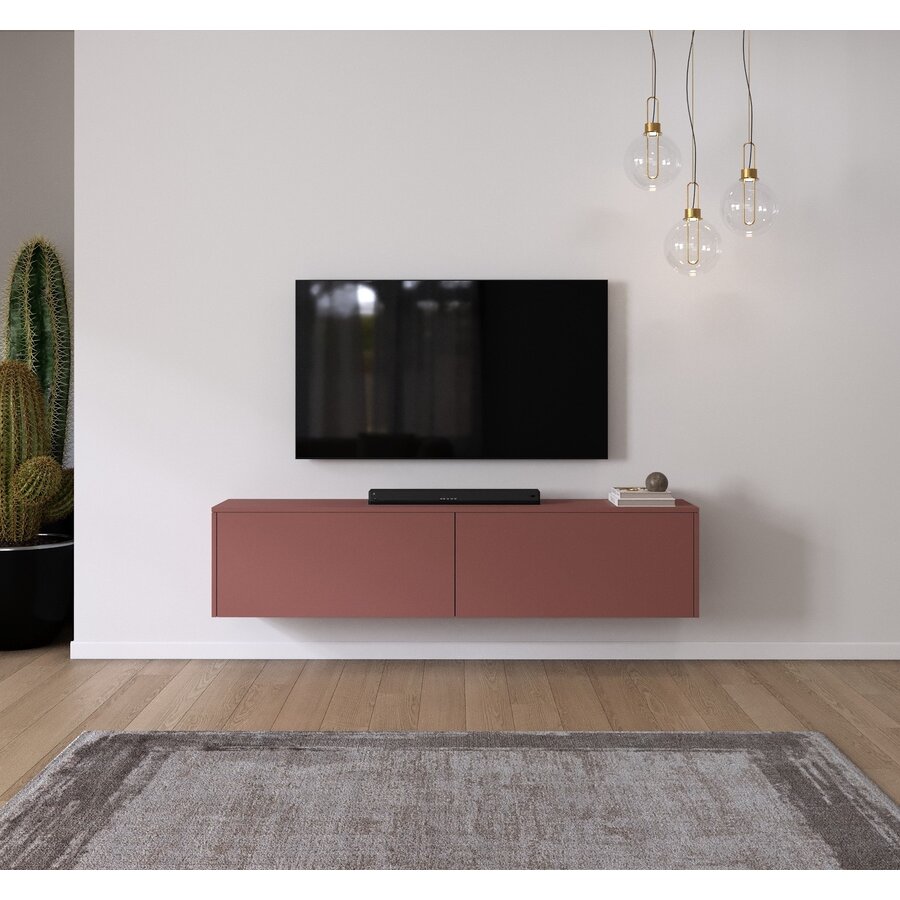 Levana Pastell Oxydrood TV Wandmeubel 183 cm