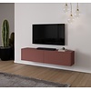 Levana Pastell Oxydrood TV Wandmeubel 183 cm