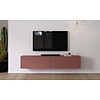 Levana Pastell Oxydrood TV Wandmeubel 203 cm Levana Pastell Oxydrood TV Wandmeubel 203 cm