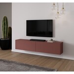 Artego Design Levana Pastell Oxydrood TV Wandmeubel 203 cm Artego Design Levana Pastell Oxydrood TV Wandmeubel 203 cm