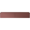 Levana Pastell Oxydrood TV Wandmeubel 243 cm