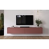 Levana Pastell Oxydrood TV Wandmeubel 243 cm
