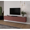 Levana Pastell Oxydrood TV Wandmeubel 243 cm