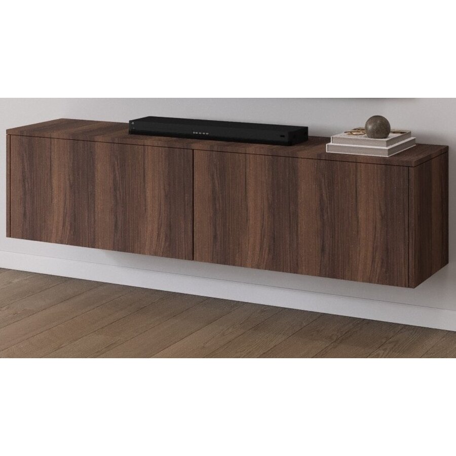 Levana Walnoot TV Wandmeubel 163 cm Levana Walnoot TV Wandmeubel 163 cm